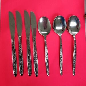 Silver Flatware Set for Dining